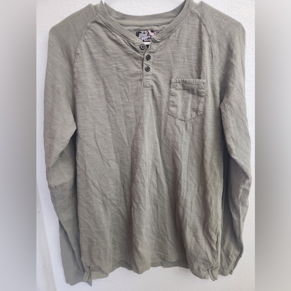 First Wave Olive Long Sleeve Shirt